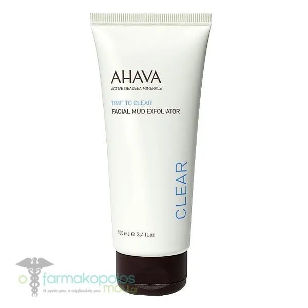 Ahava Time To Clear Facial Mud Exfoliator, 100ml