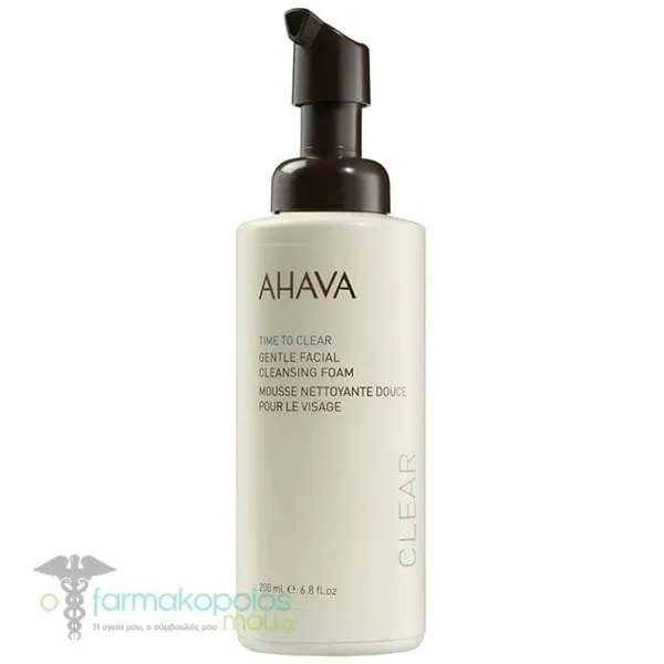 Ahava Time To Clear Gentle Facial Cleansing Foam, 200ml