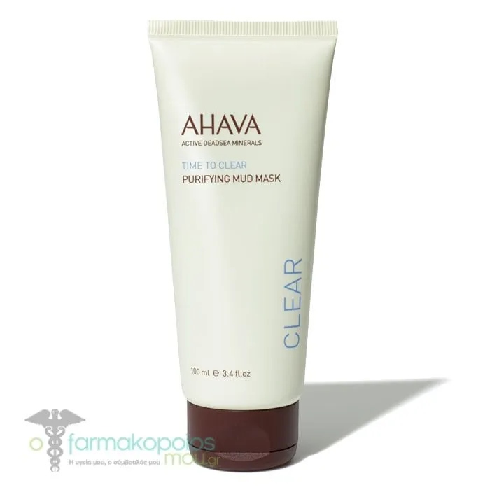 Ahava Time To Clear Purifying Mud Mask, 100ml