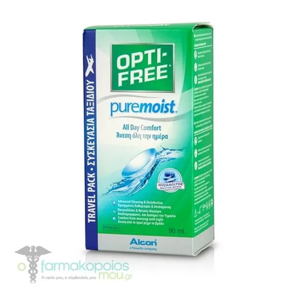 Alcon Opti Free Puremoist Hydraglyde Travel Pack, 90ml