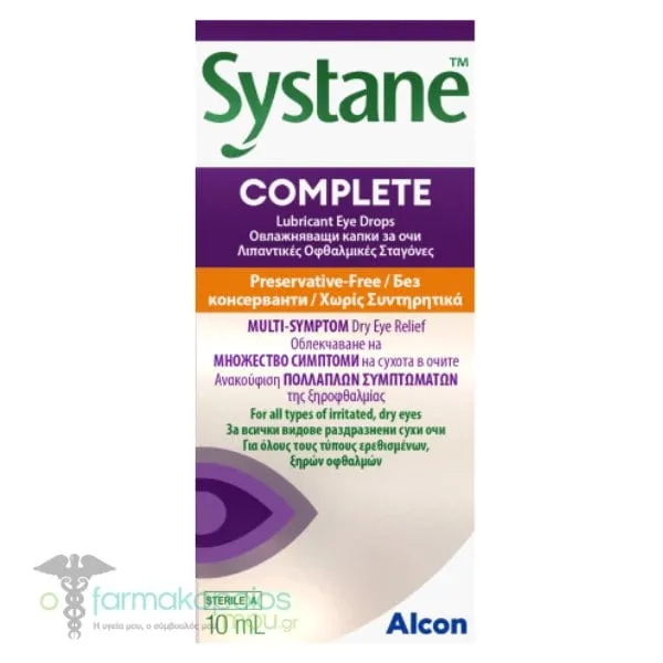 Alcon Systane Complete Lubricant Eye Drops, 10ml