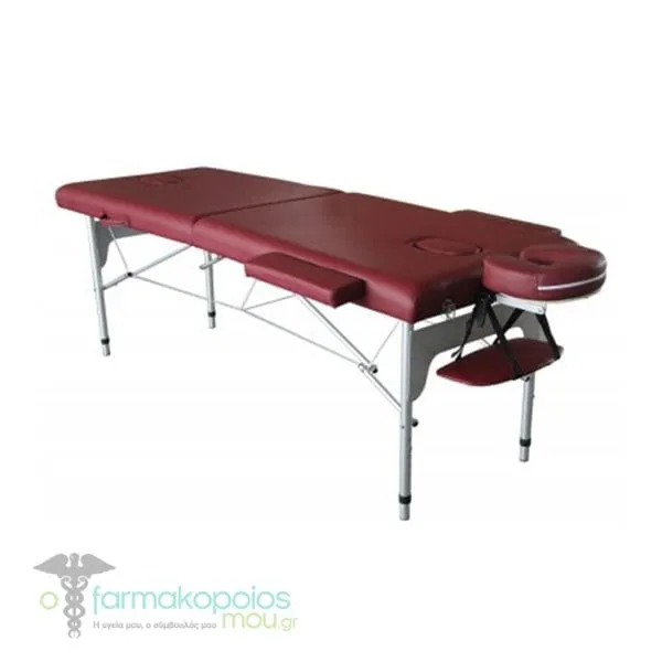 Alfacare Aluminum Physiotherapy Bed - 2 Sections AC - 3411 Bordeaux, 1pc