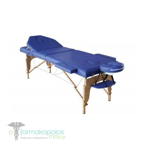 Alfacare Physiotherapy Bed Wooden with 3 Sections AC-3410 Blue, 1pc