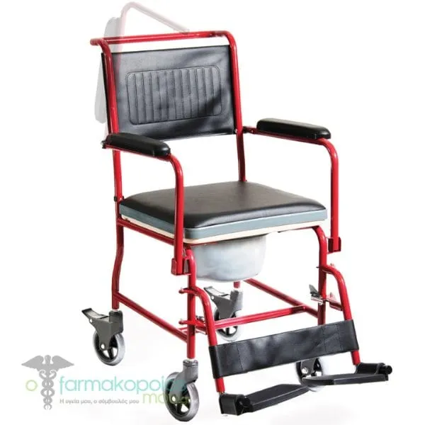 Alfacare Toilet-Bathroom Wheelchair Stable AC-32 Bordeaux, 1pc