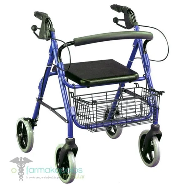 Alfacare Aluminum Rollator Blue AC-330, 1pc