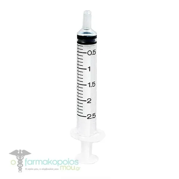 Alfashield Luer Slip Syringe without Needle 2.5ml, 1 pc