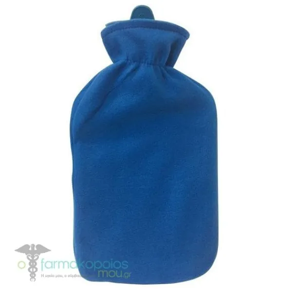 Alfashield PVC Hot Water Bottle with Fleece Cover 2L, 1pc