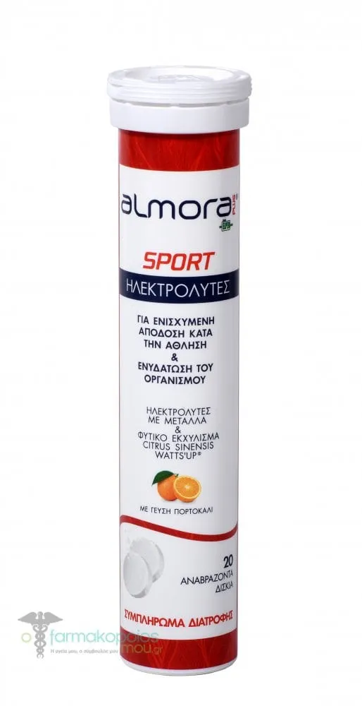 Almora Plus Sport Electrolytes with Orange Flavor, 20eff.tabs