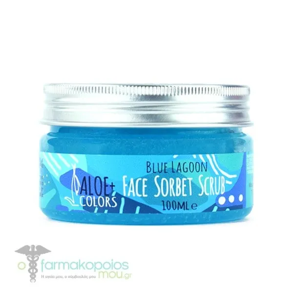 Aloe+ Colors Blue Lagoon Face Sorbet Scrub, 100ml