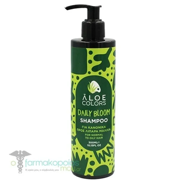 Aloe Colors Daily Bloom Σαμπουάν για Κανονικά προς Λιπαρά Μαλλιά, 300ml
