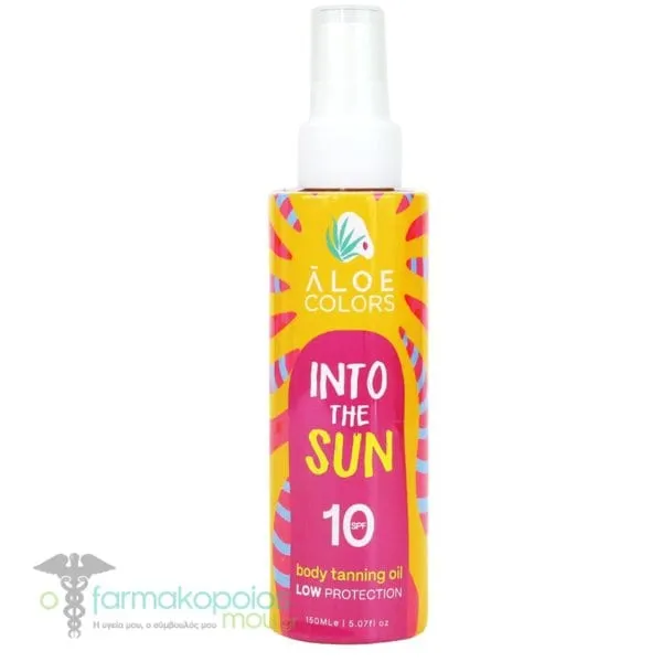 Aloe Colors Into The Sun Body Tanning Oil SPF10, 150ml