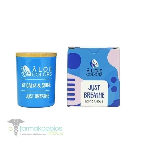 Aloe Colors Soy Candle Just Breathe, 150g