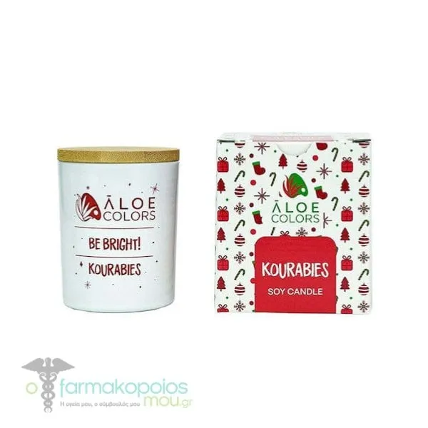 Aloe Colors Soy Candle Kourabies, 150g