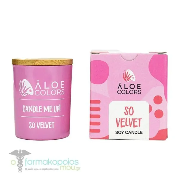 Aloe Colors Soy Candle So Velvet, 150g