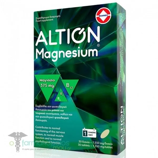 Altion Magnesium 375mg, 30tabs
