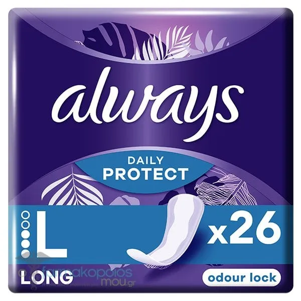 Always Daily Protect Long Σερβιετάκια, 26τεμ