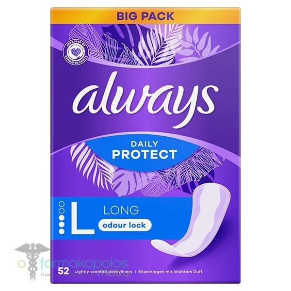 Always Daily Protect Long Big Pack Σερβιετάκια Νο L, 52τεμ