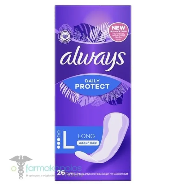 Always Daily Protect Long Σερβιετάκια Νο L, 26τεμ