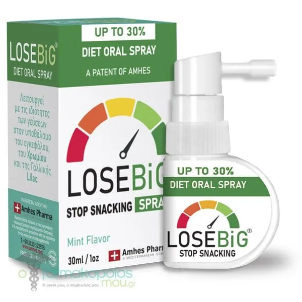 Amhes Pharma Diet Oral Losebig Stop Snacking Spray Mint, 30ml