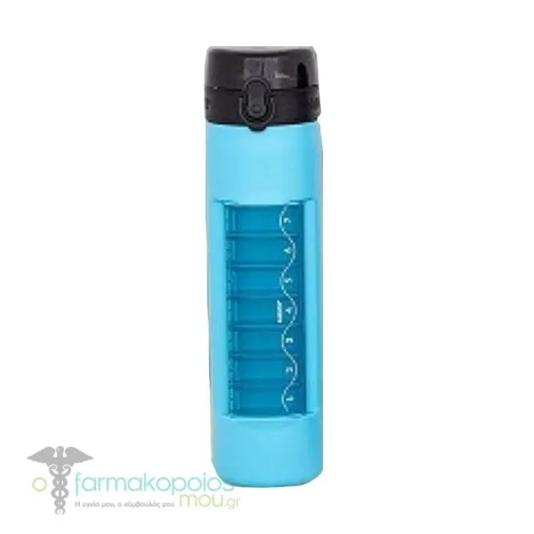 Anabox 2Go 700ml Bottle with 7-Day Pill Case, 1pc - Γαλάζιο