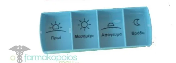 Anabox Compact Daily Pill Case, 1pc - Γαλάζιο