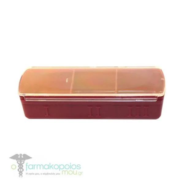 Anabox Mini Daily Pill Case 3 Compartments, 1pc - Βυσσινί
