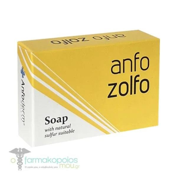 Anfo Derm Zolfo Solid Soap with Organic Sulphur, 100gr