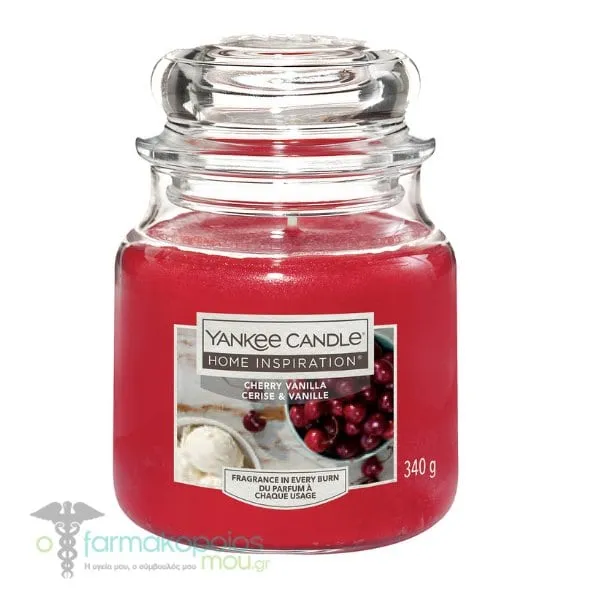 Υankee Candle Home Inspiration Cherry Vanilla, 340g