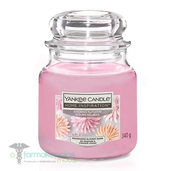 Υankee Candle Home Inspiration Aρωματικό Κερί Sugared Blossom, 340g