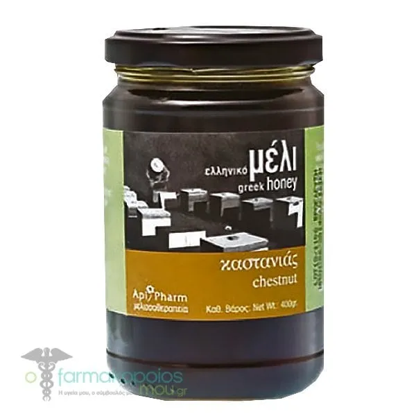 Apipharm Μέλι Καστανιάς Εξαιρετικά Ξυλώδες &amp; Ελαφρώς Γλυκό, 400gr