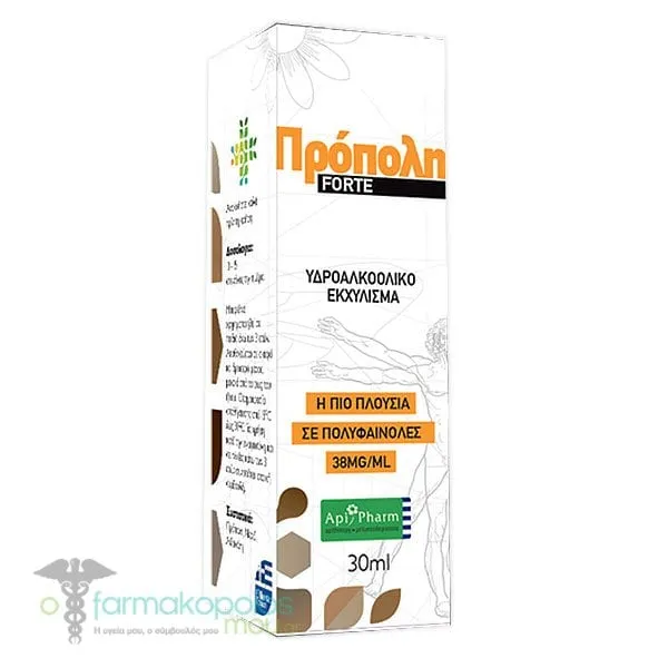 Apipharm Propolis Forte Strong Propolis 38mg for Strengthening the Immune System, 30ml