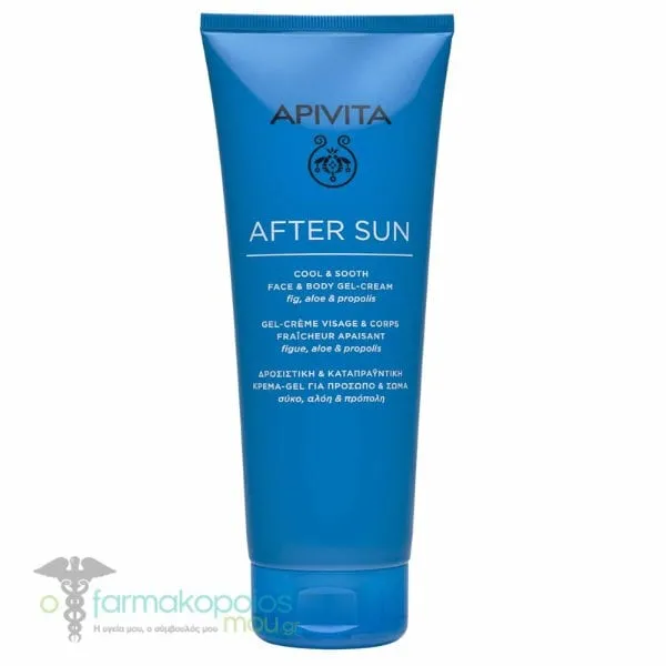 Apivita After Sun Cool & Sooth Face & Body Gel-Cream, 200ml