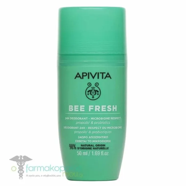 Apivita Bee Fresh 24h Deodorant Microbiome Respect, 50ml