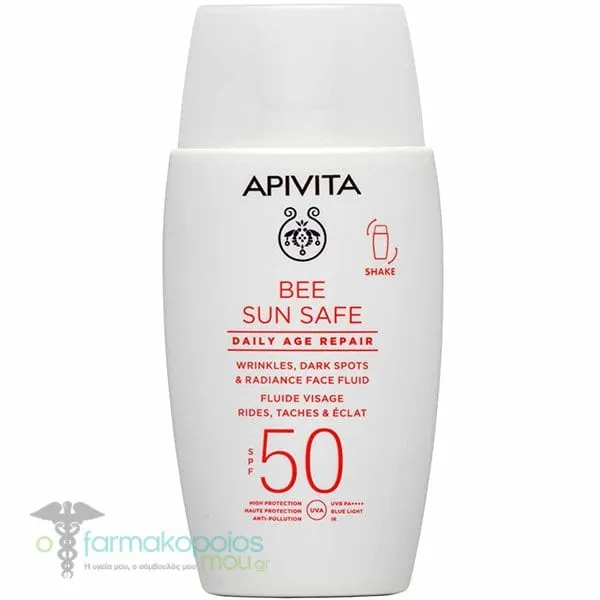 Apivita Bee Sun Safe Daily Age Repair Dry Touch SPF50, 50ml