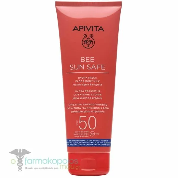 Apivita Bee Sun Safe Hydra Fresh Face & Body Milk SPF50, 200ml