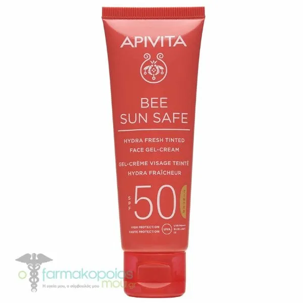 Apivita Bee Sun Safe Hydra Fresh Tinted Face Gel-Cream SPF50, 50ml