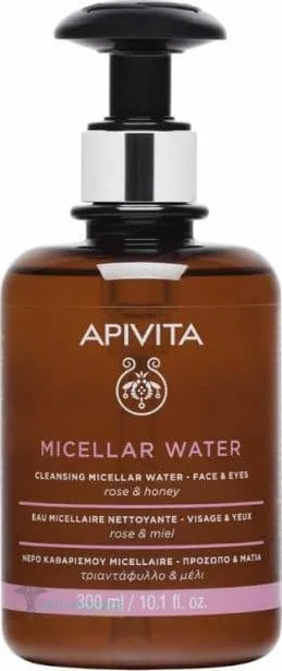 Apivita Cleansing Micellar Water Face & Eyes with Rose & Honey, 300ml