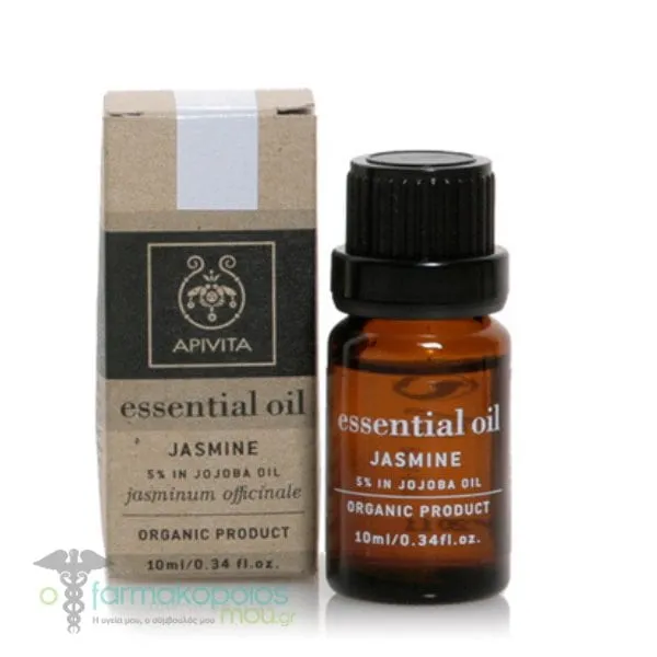 Apivita Essential Oil Jasmine 5% in Jojoba Oil, 10ml