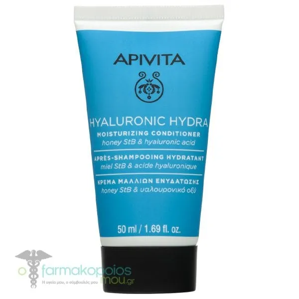Apivita Hyaluronic Hydra Conditioner Travel with Honey StB & Hyaluronic Acid, 50ml