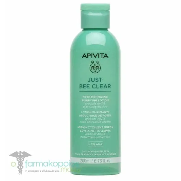 Apivita Just Bee Clear Purifying Lotion, 200ml