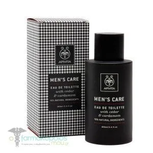 Apivita Men's Care Eau de Toilette with Cedar & Cardamom, 100ml