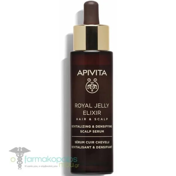 Apivita Royal Jelly Elixir Ορός Τριχωτού Αναζωογόνησης &amp; Πυκνότητας, 50ml