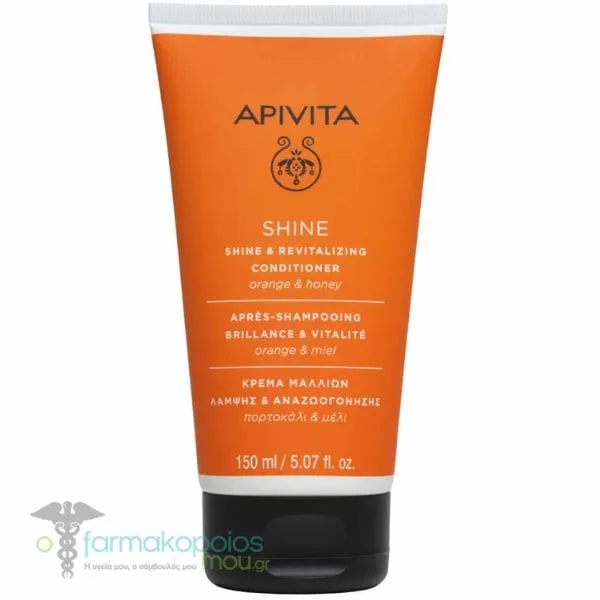 Apivita Shine & Revitalizing Conditioner with Orange & Honey, 150ml
