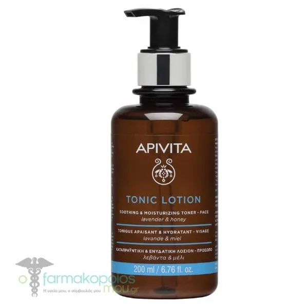 Apivita Tonic Lotion Soothing & Moisturizing Toner for Face, 200ml