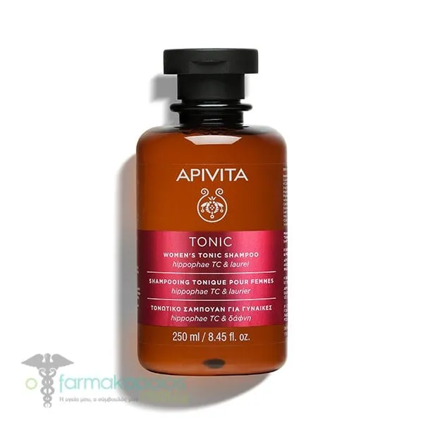 Apivita Women's Tonic Τονωτικό Σαμπουάν κατά της Γυναικείας Τριχόπτωσης με Hippophae TC & Δάφνη, 250ml