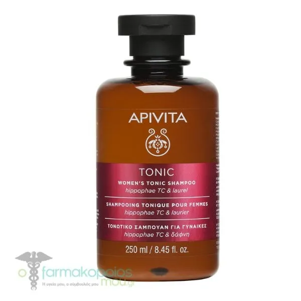 Apivita Women's Tonic Shampoo with Hippophae TC & Laurel, 250ml