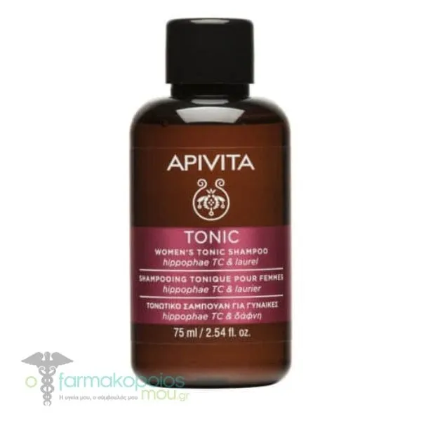 Apivita Women's Tonic Shampoo with Hippophae TC & Laurel, 75ml