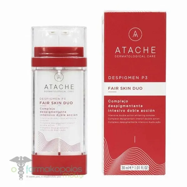 Atache Despigmen P3 Fair Skin Duo Διπλός Ορός Προσώπου κατά των Υπερμελάγχρωσης &amp; της Γήρανσης, 30ml