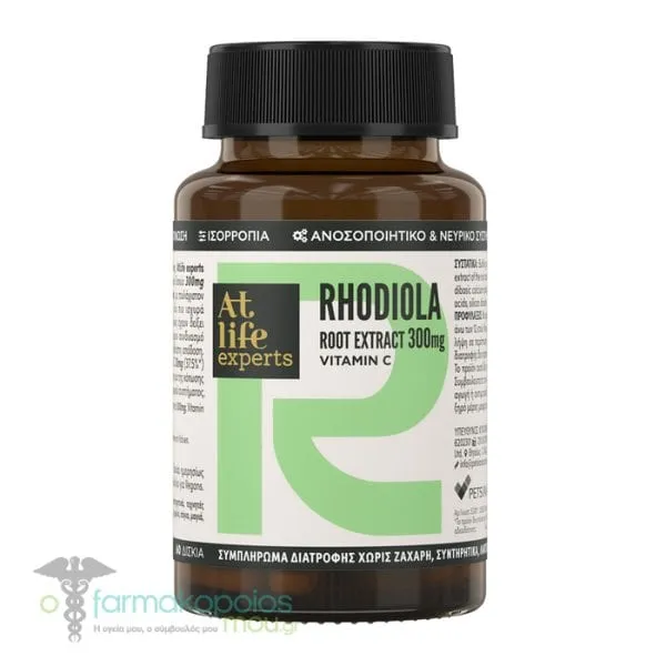 AtLife Experts Rhodiola 300mg & Vitamin C, 60tabs