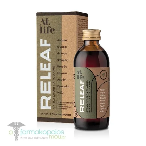 AtLife Releaf Herbal Cough Syrup with Althea, Thyme & Tilia, 150ml